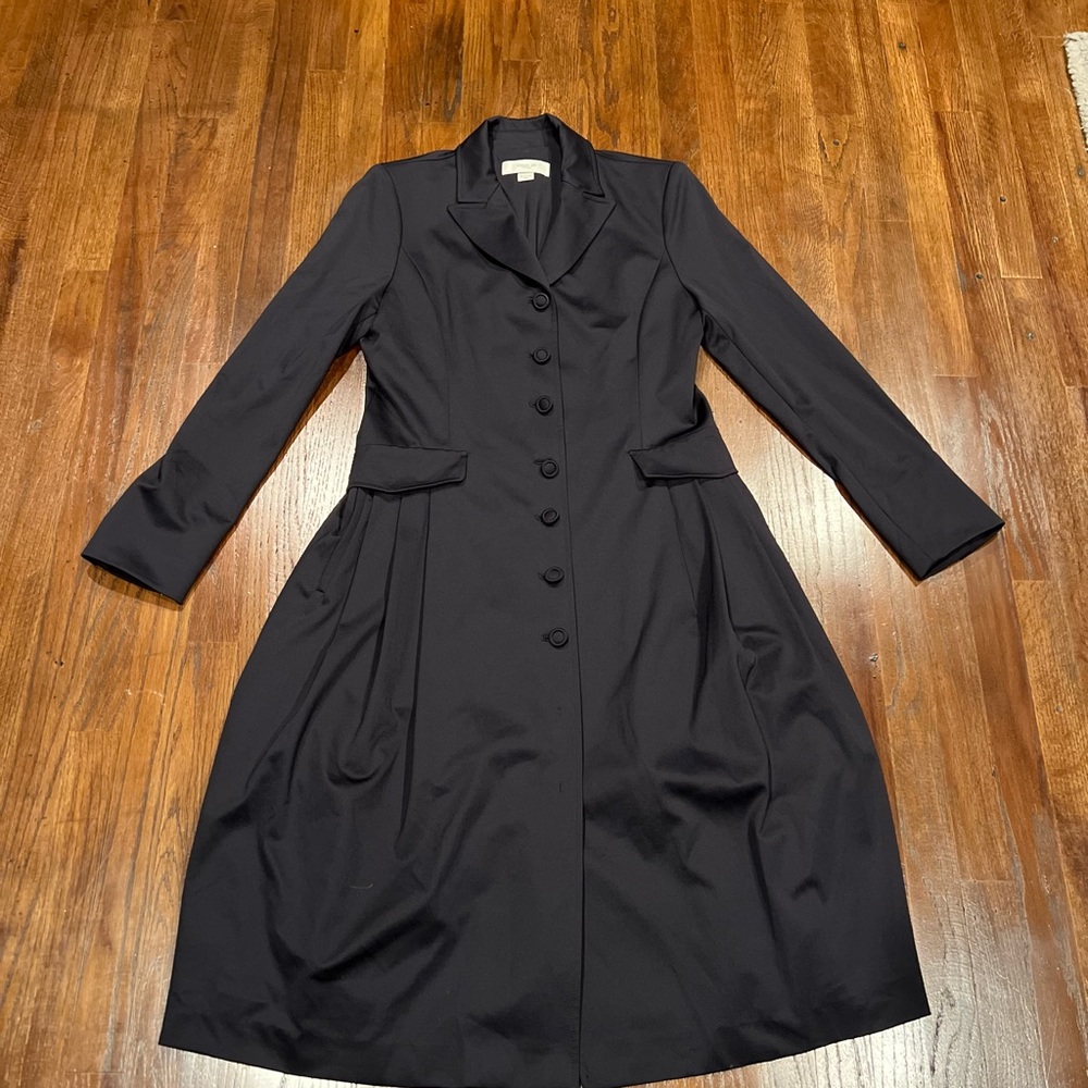 Cerruti 1881 Femme Black Coat Dress